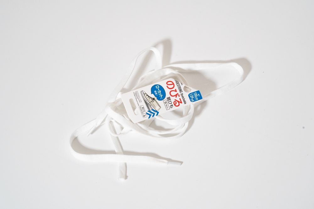 百均の紐はスリッポン化に向いてない